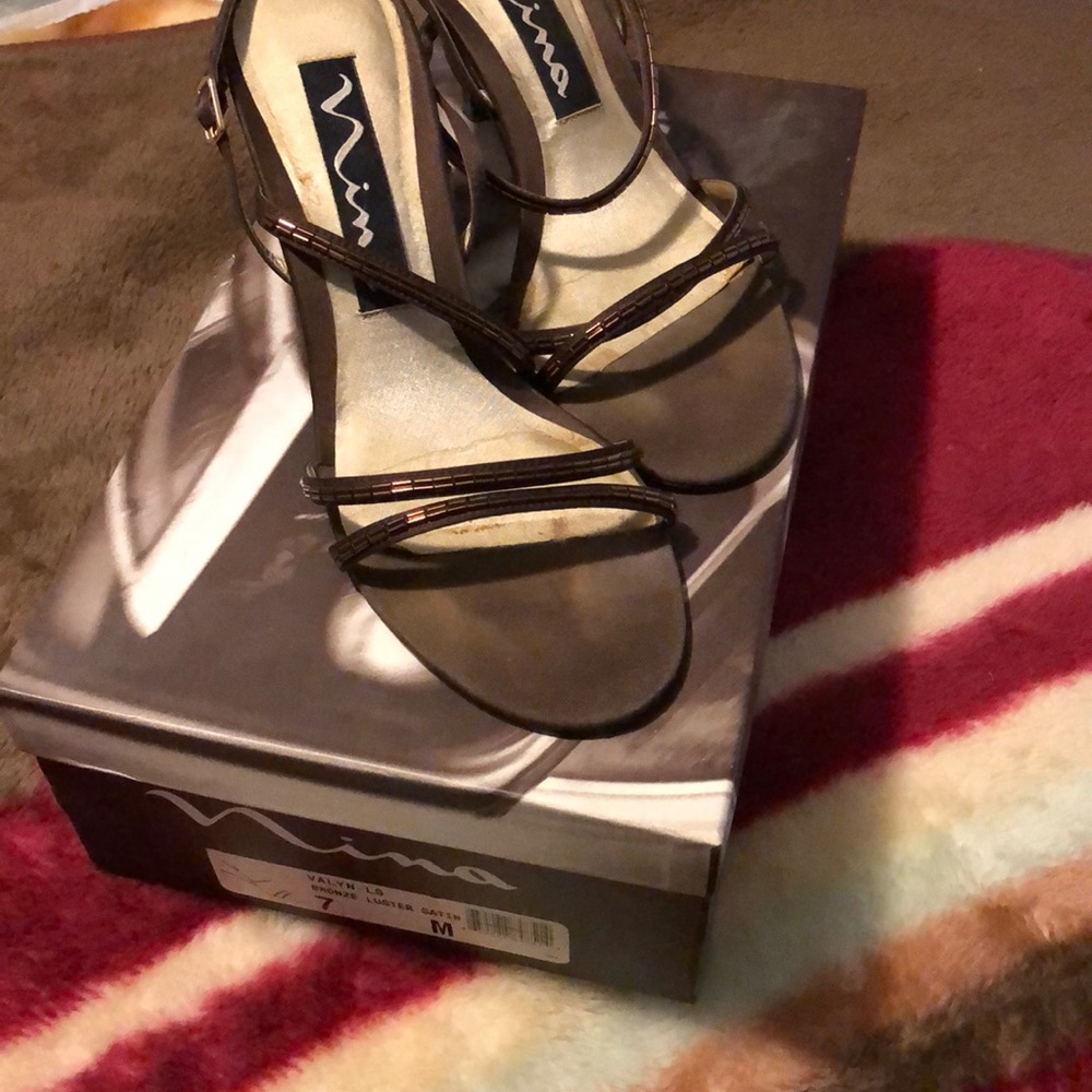 Brown shoes worn one two times